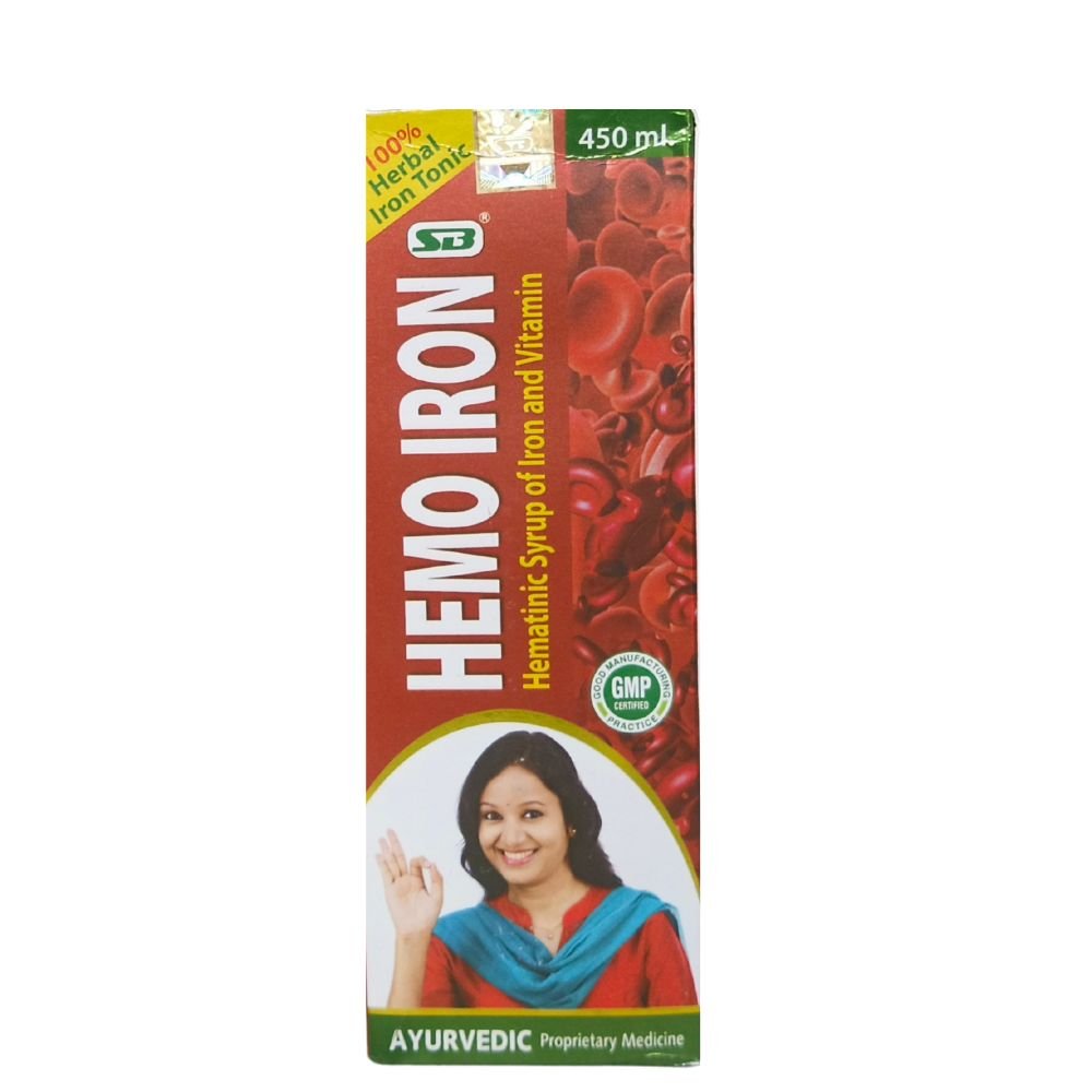 AYURVEDIC HEMO IRON TONIC 450ML. (PACK OF 2)