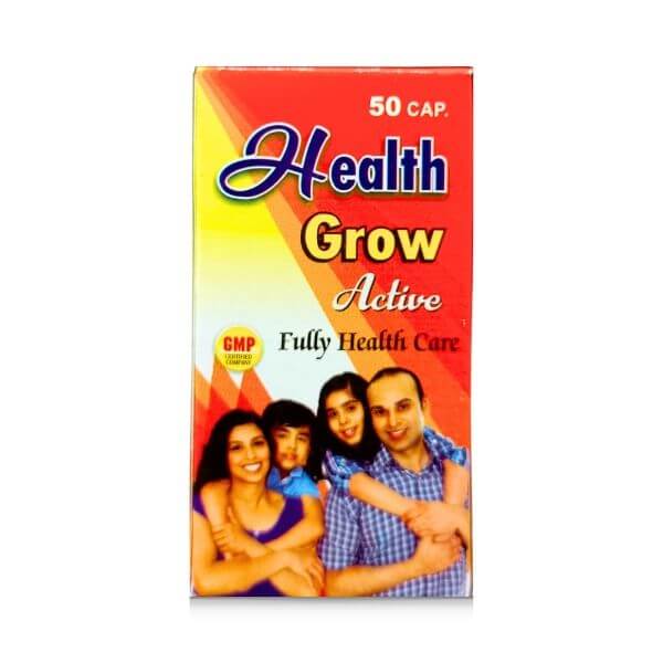 Ayurvedic Health Grow Active Capsule For Healthy Family 50's(pack of 2)