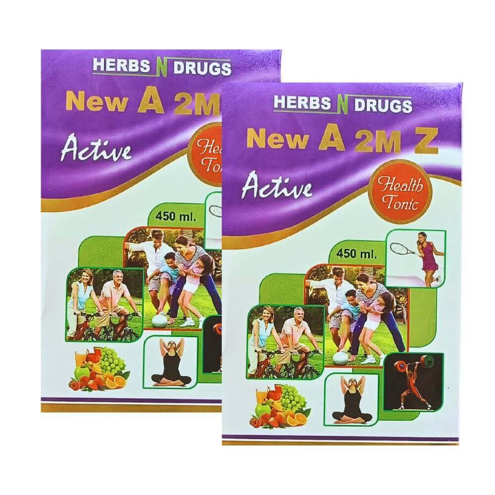 Ayurvedic New A 2M Z Active Health Tonic for Loss of Appetite 450ml (pack of 2)