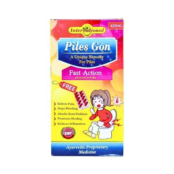 Ayurvedic Piles Gon Tonic 450ml.(pack of 2)