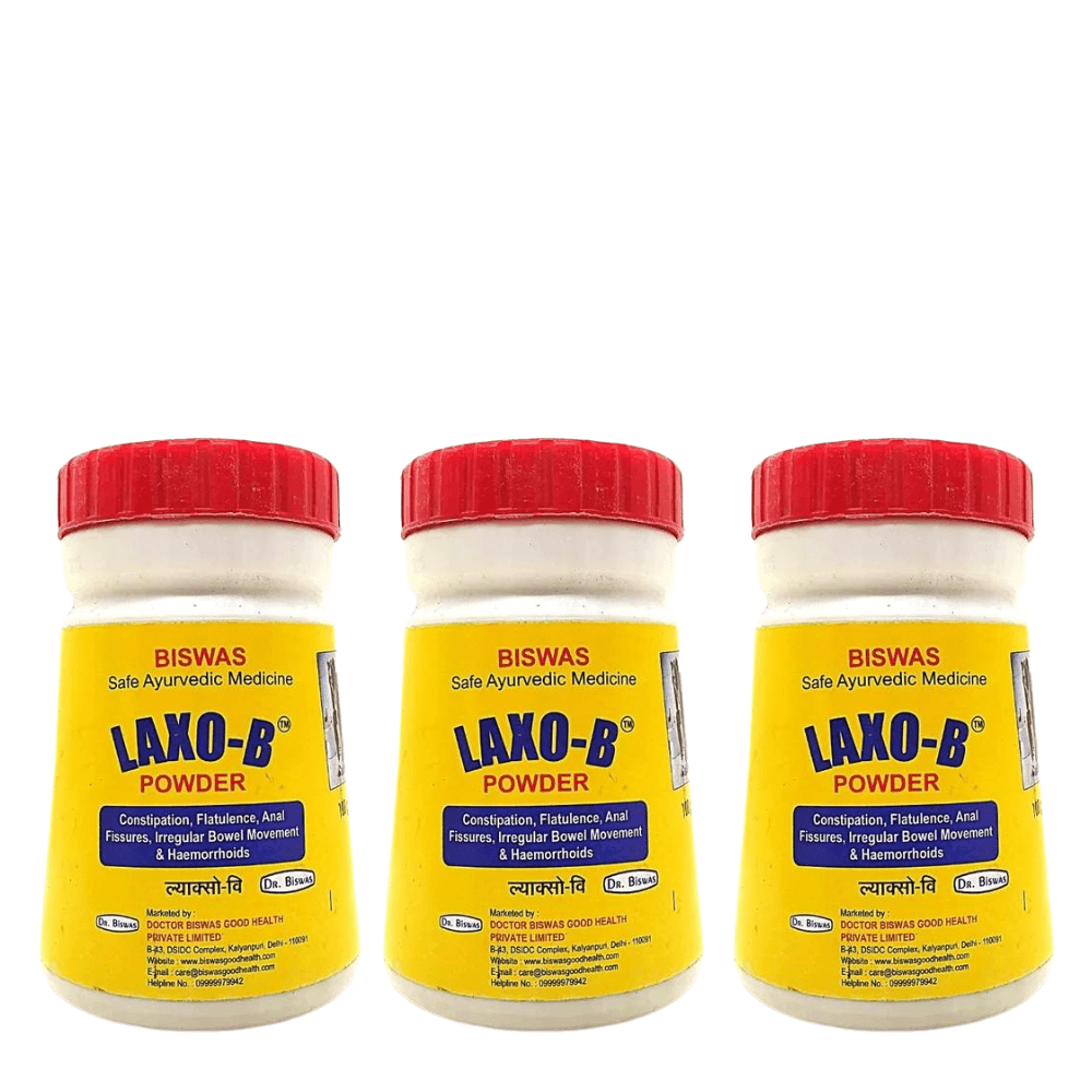 Buy Ayurvedic Biswas Laxo-B Powder 100 Gm For Constipation (Pack of 3)