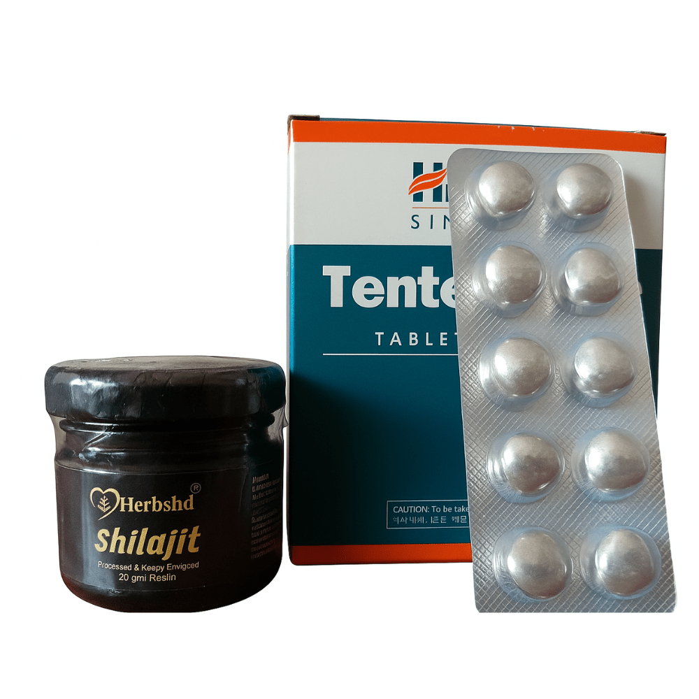 Himalaya Tentex Forte & Herbshd  Shilajit Resin for Helps in increasing male