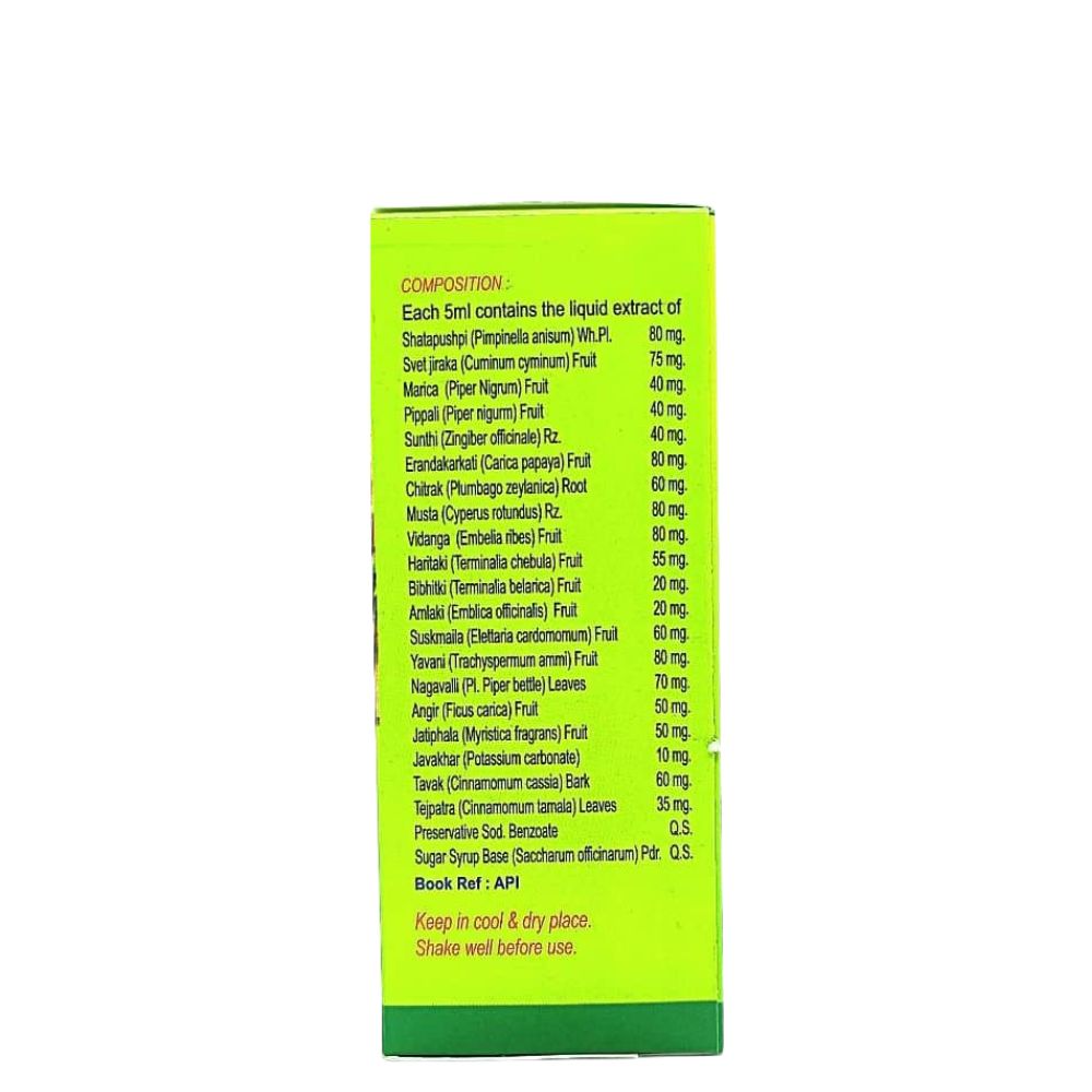 Digestive Medicine Herbyzyme Syrup-200ml.(pack of 3)