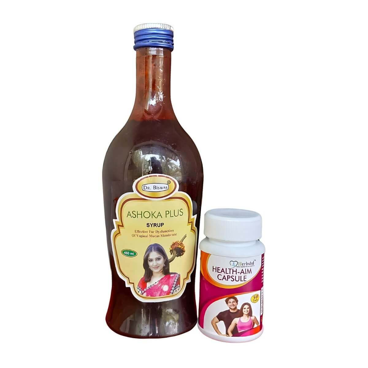 Ashoka Plus Syrup & Health-Aim Capsule & Increases immunity