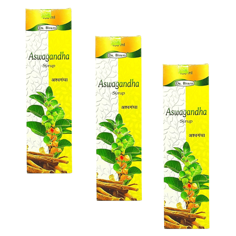 Chronic Liver Disease Relief: Ashwagandha Syrup 4-Pack