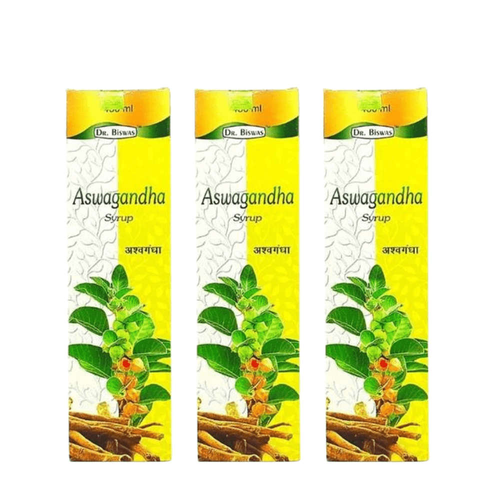 Chronic Liver Disease Relief: Ashwagandha Syrup 4-Pack