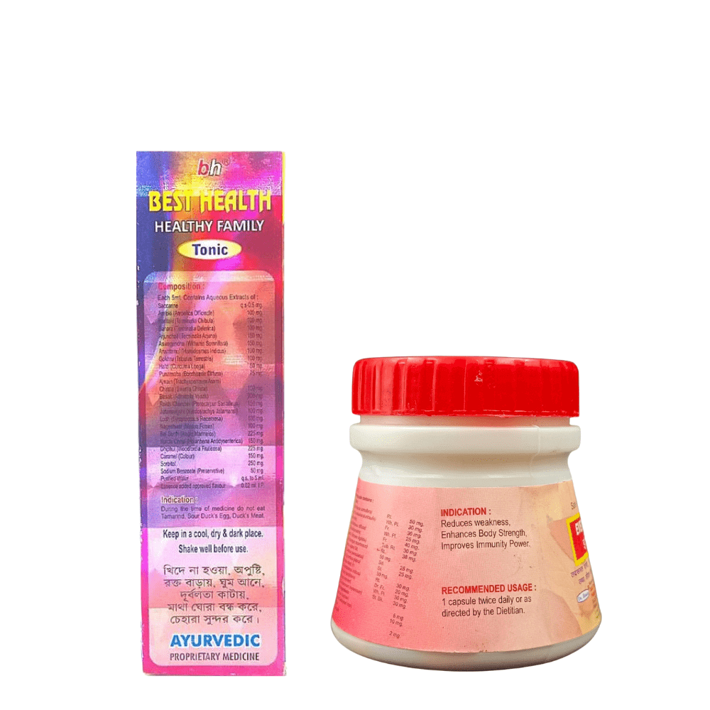 Aurvedic Best Health Tonic & Ever Health Ghat Capsule (Combo Pack)
