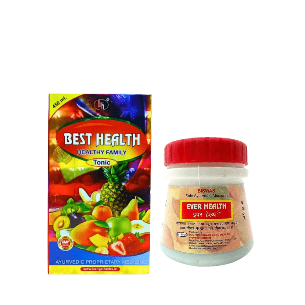 Aurvedic Best Health Tonic & Ever Health Ghat Capsule (Combo Pack)