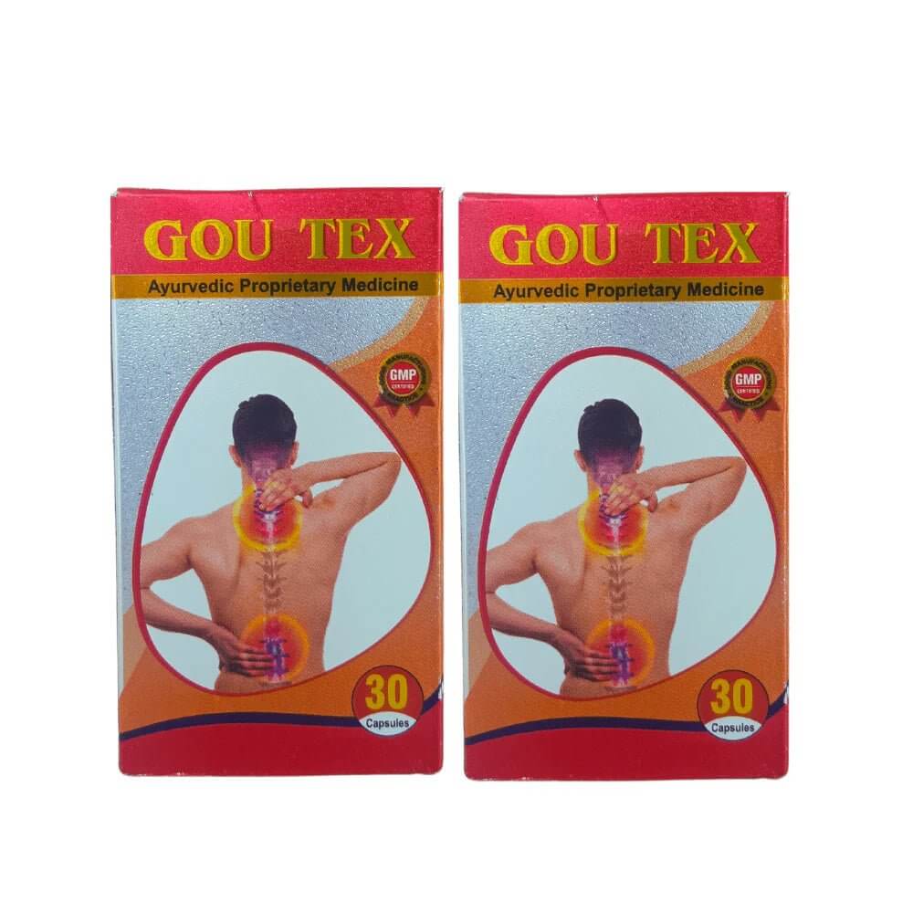 Ayurvedic Arthritis All Kinds Of Pain Relief Gou Tex Capsule (pack of 3)