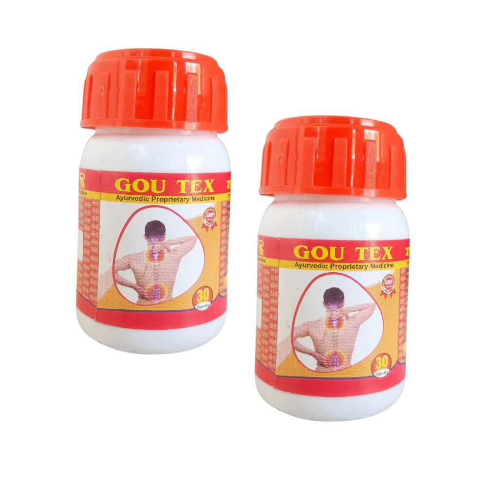Ayurvedic Arthritis All Kinds Of Pain Relief Gou Tex Capsule (pack of 3)