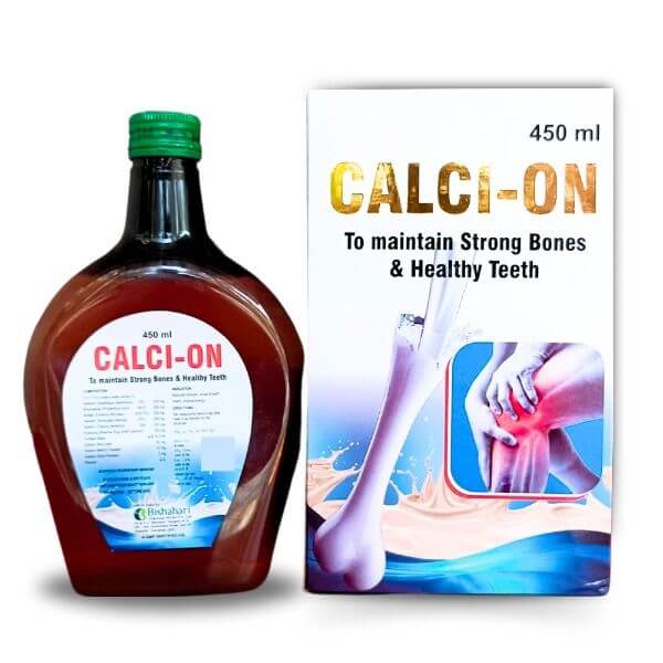Ayurvedic CALCI - ON Syrup for Calcium 450ML. (pack of 2)