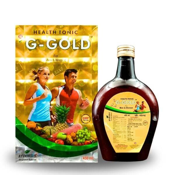 AYURVEDIC G GOLD HEALTH TONIC 450 ML.
