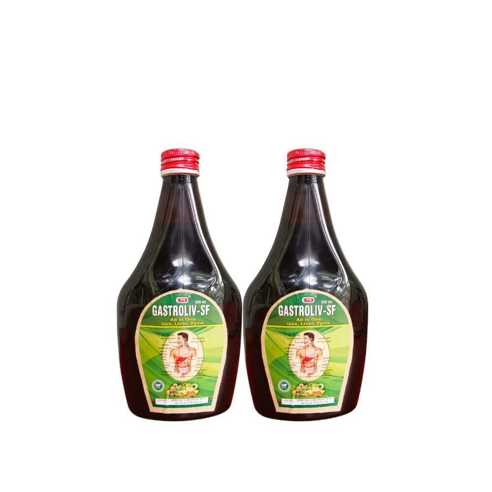 Ayurvedic Gastroliv - SF Tonic & Relieves Sonstipation (Pack of 2)