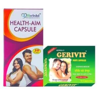 Ayurvedic Geri - Vit Forte capsule & Health Aim capsule (combo) | 10 Caps | 50 Caps