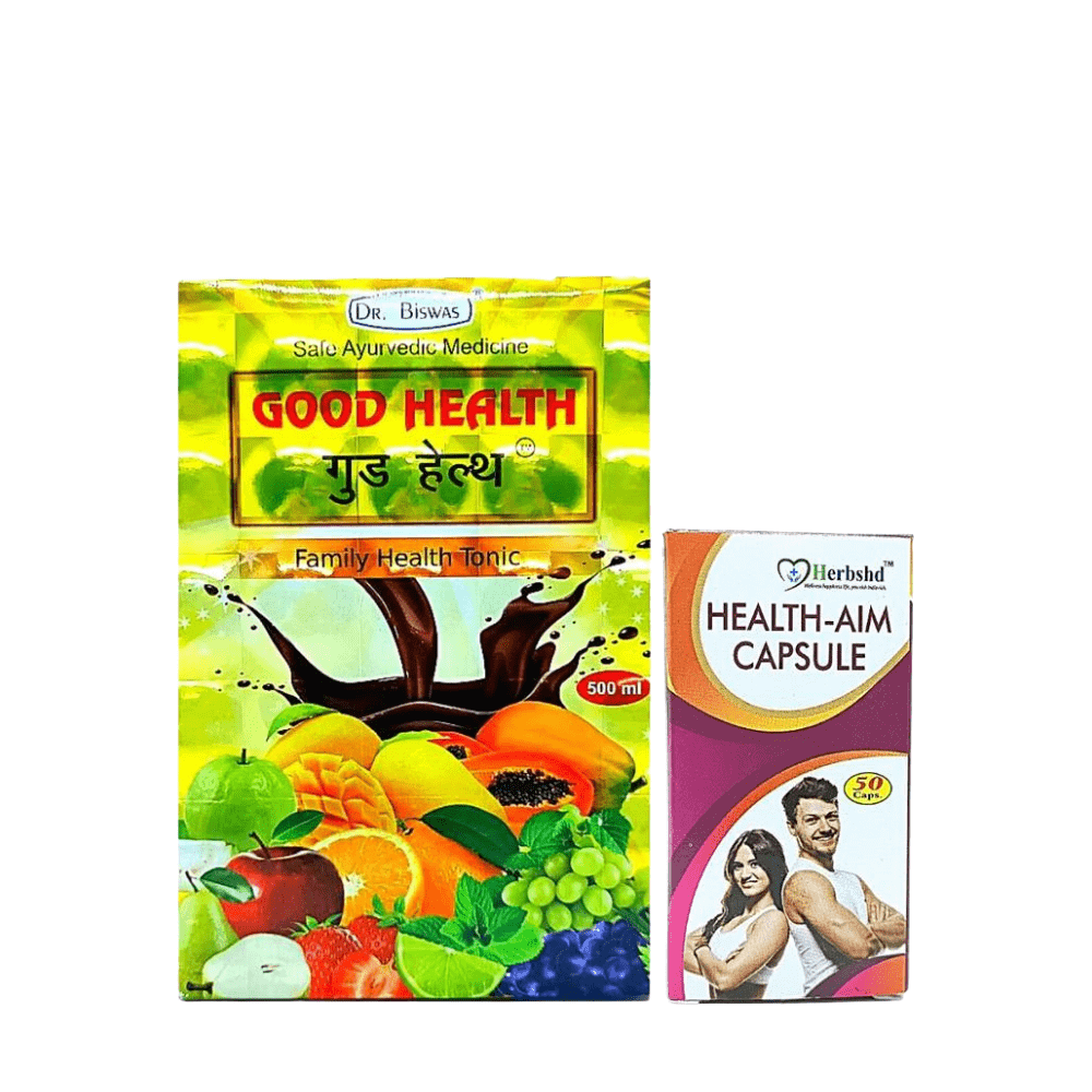 Ayurvedic Good Health Tonic & Health Aim Capsule Combo pack For energy
