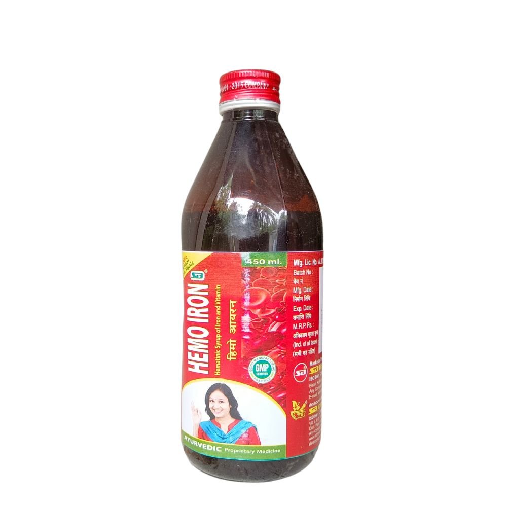 AYURVEDIC HEMO IRON TONIC 450ML. (PACK OF 2)