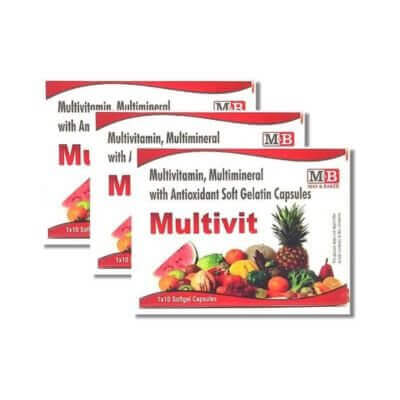 Ayurvedic Multivit 10 Capsule for Boosts immunity (pack of 3)