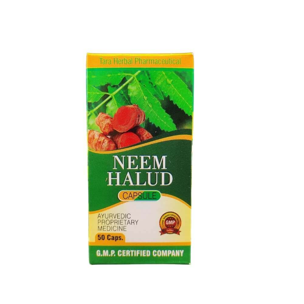 Skin Glow And Moisturizer: Ayurvedic Neem Halud Capsules (2-Pack)