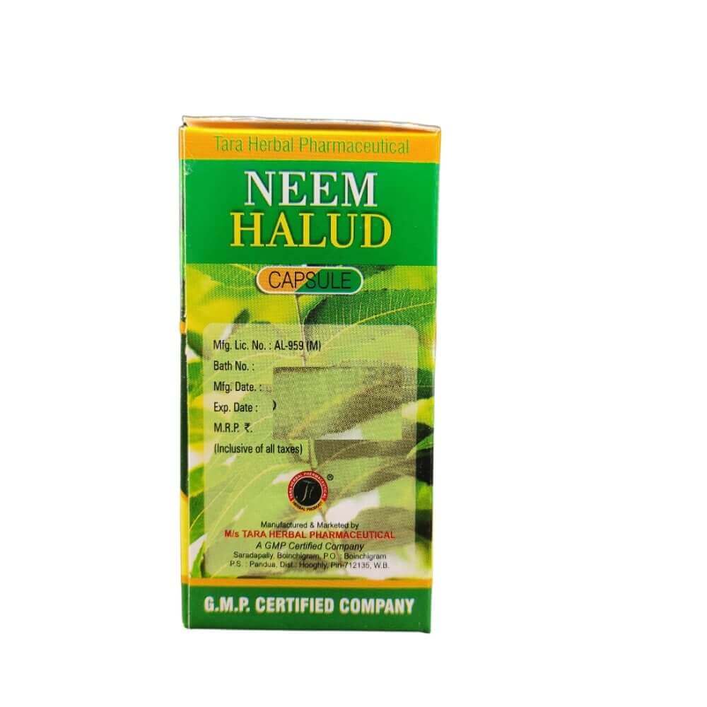 Skin Glow And Moisturizer: Ayurvedic Neem Halud Capsules (2-Pack)