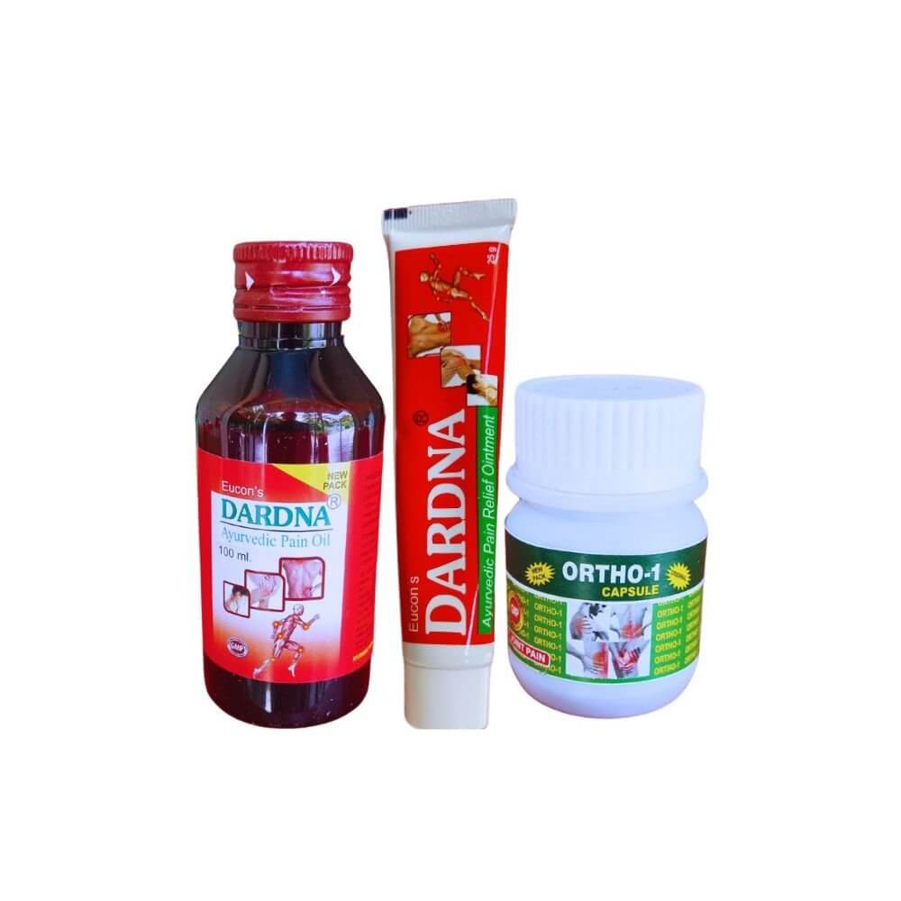 Ayurvedic Ortho - 1 Capsule + Dardna Oil & Oinment Combo pack