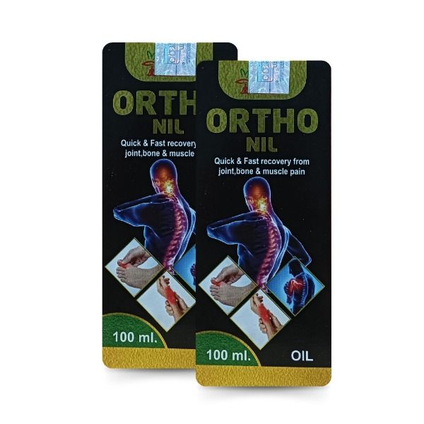 Ayurvedic Ortho Nil Oil 100ml For Artharitis | Herbal Joint Pain Care oil (PACK OF - 3)