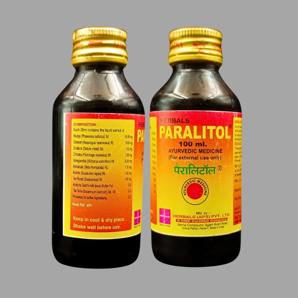 Ayurvedic Paralitol oil 100ml (PACK OF - 5)