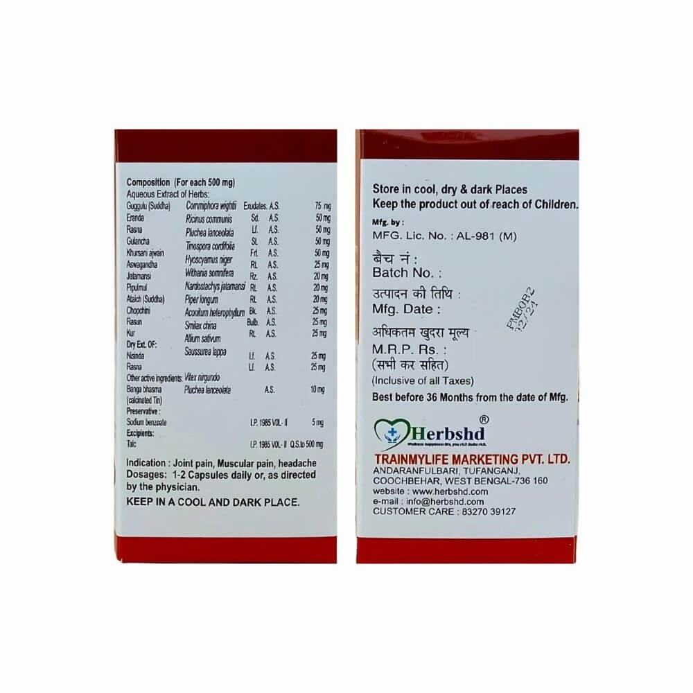 Ayurvedic Paralitol Oil and Pain QR Plus Tablet Relieves All Pain