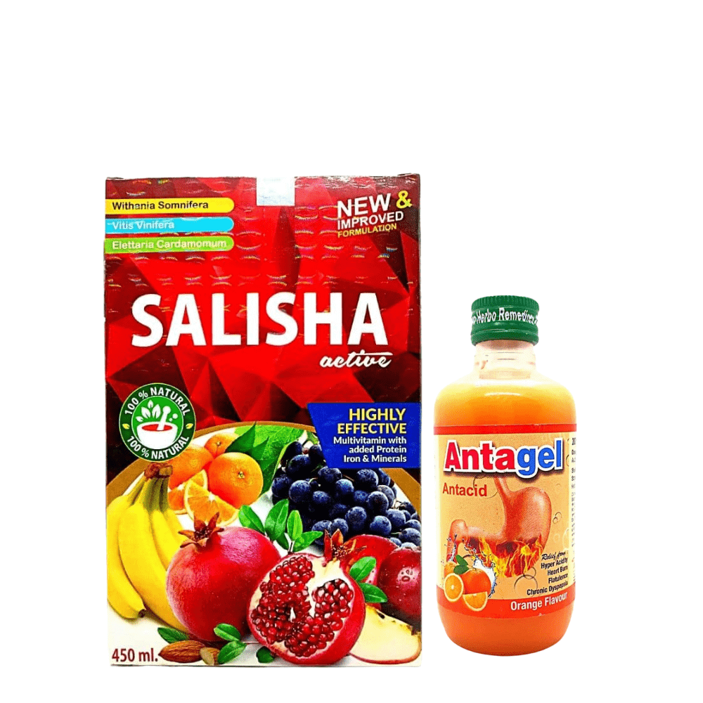Ayurvedic salisha active & sugar free antagel (Combo Pack)