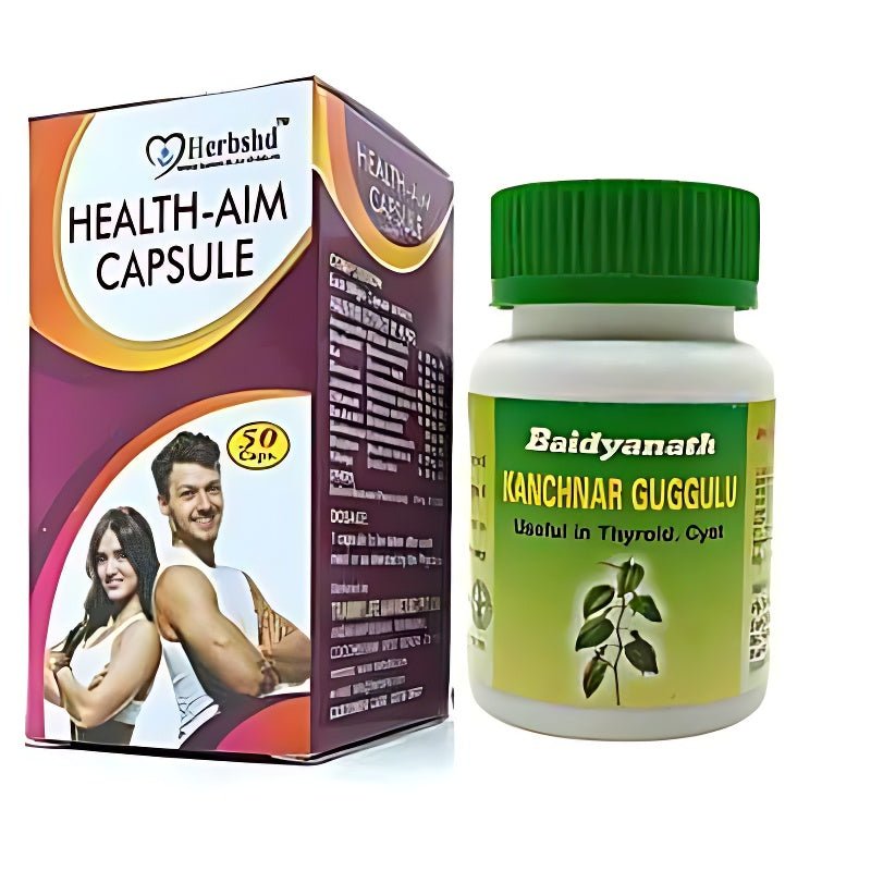 Baidyanath Kanchnar Guggulu 80 Tablet & Health Aim 50 Capsule (combo)