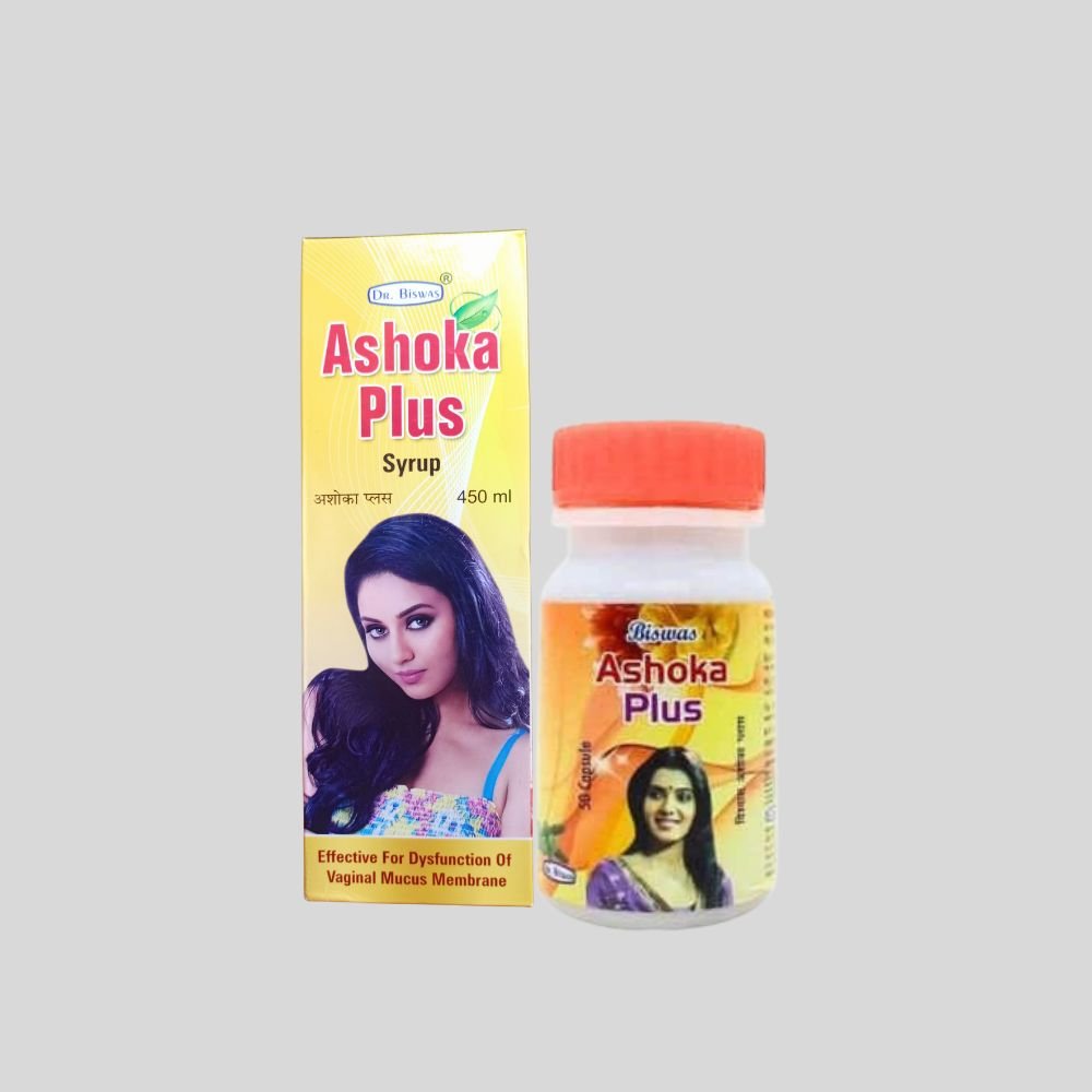 Biswas Ashoka Plus Capsule ( 2) & Syrup For Periods Cramps ( Combo Pack )