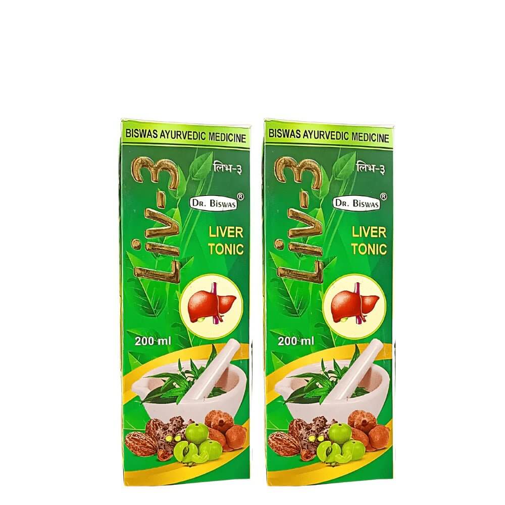 Biswas Liv - 3 Liver Tonic 200ml. pack of 5