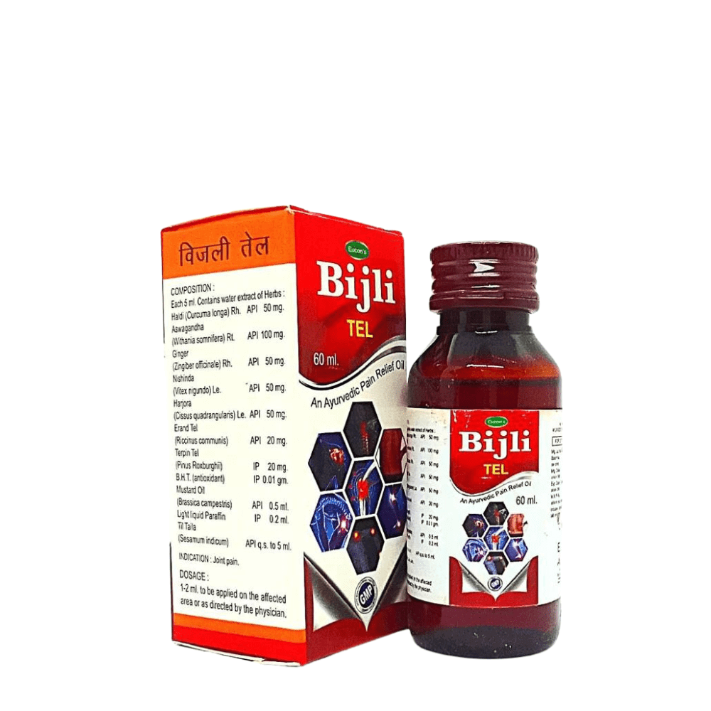 Buy Ayurvedic Eucon`s Bijli Tel For Pain Relief (Pack of 4)