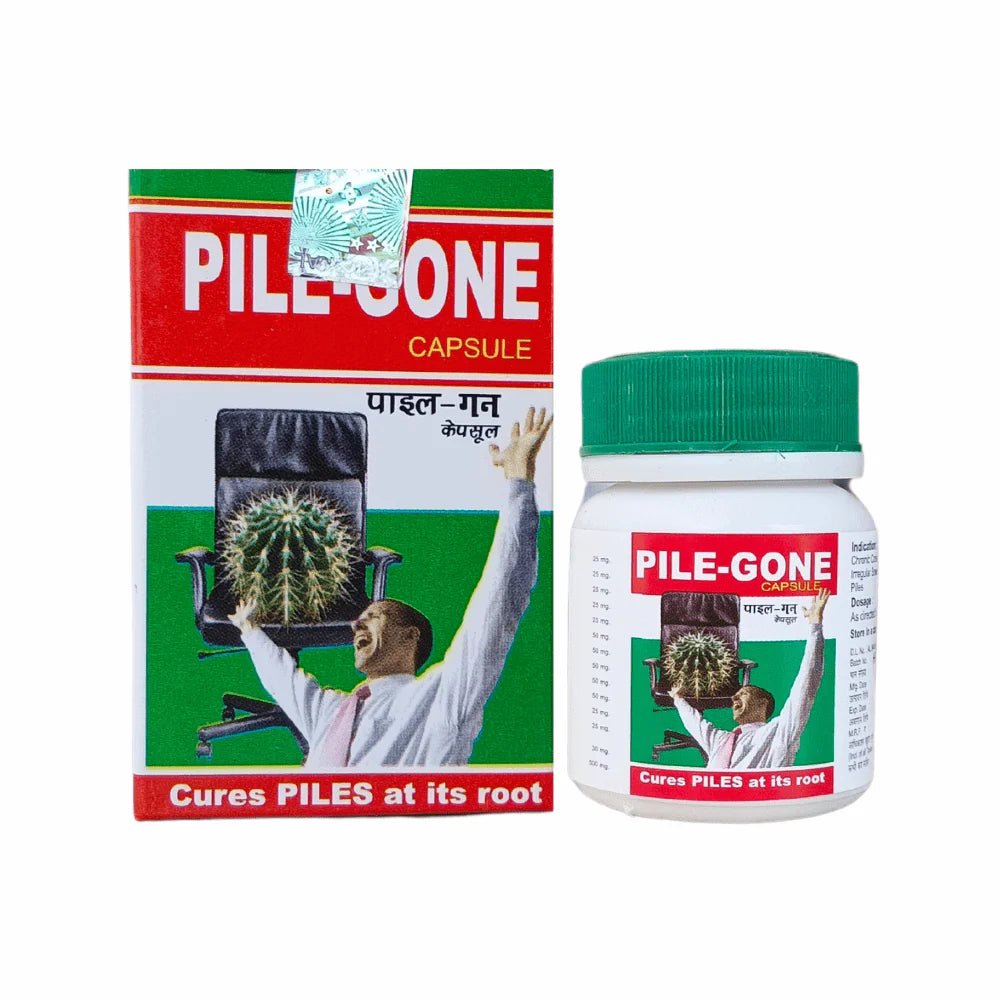 Buy now Ayurvedic pile gone 30 Capsule (pack of 2)