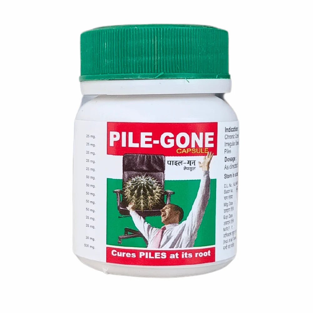 Buy now Ayurvedic pile gone 30 Capsule (pack of 2)
