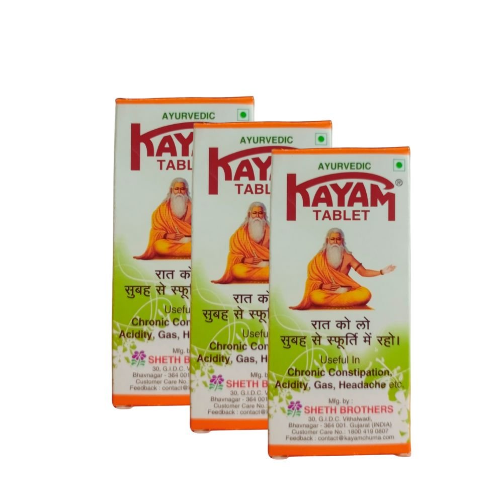 Chronic Constipation Acidity Cure Kayam Tablet 10 Tab ( Pack Of 10 )
