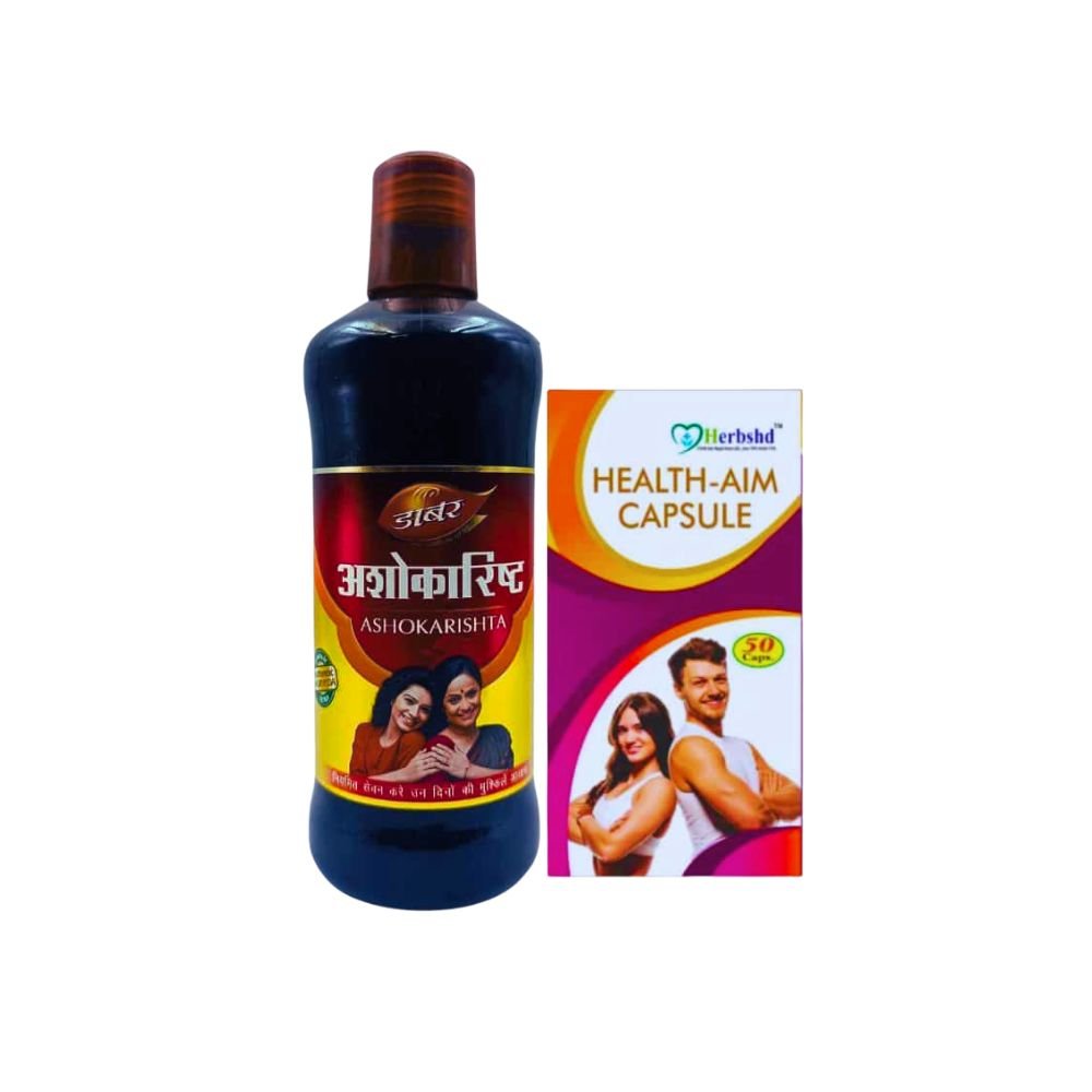 Dabur Ashokarishta Tonic & Health Aim Capsule For irregular periods treatment