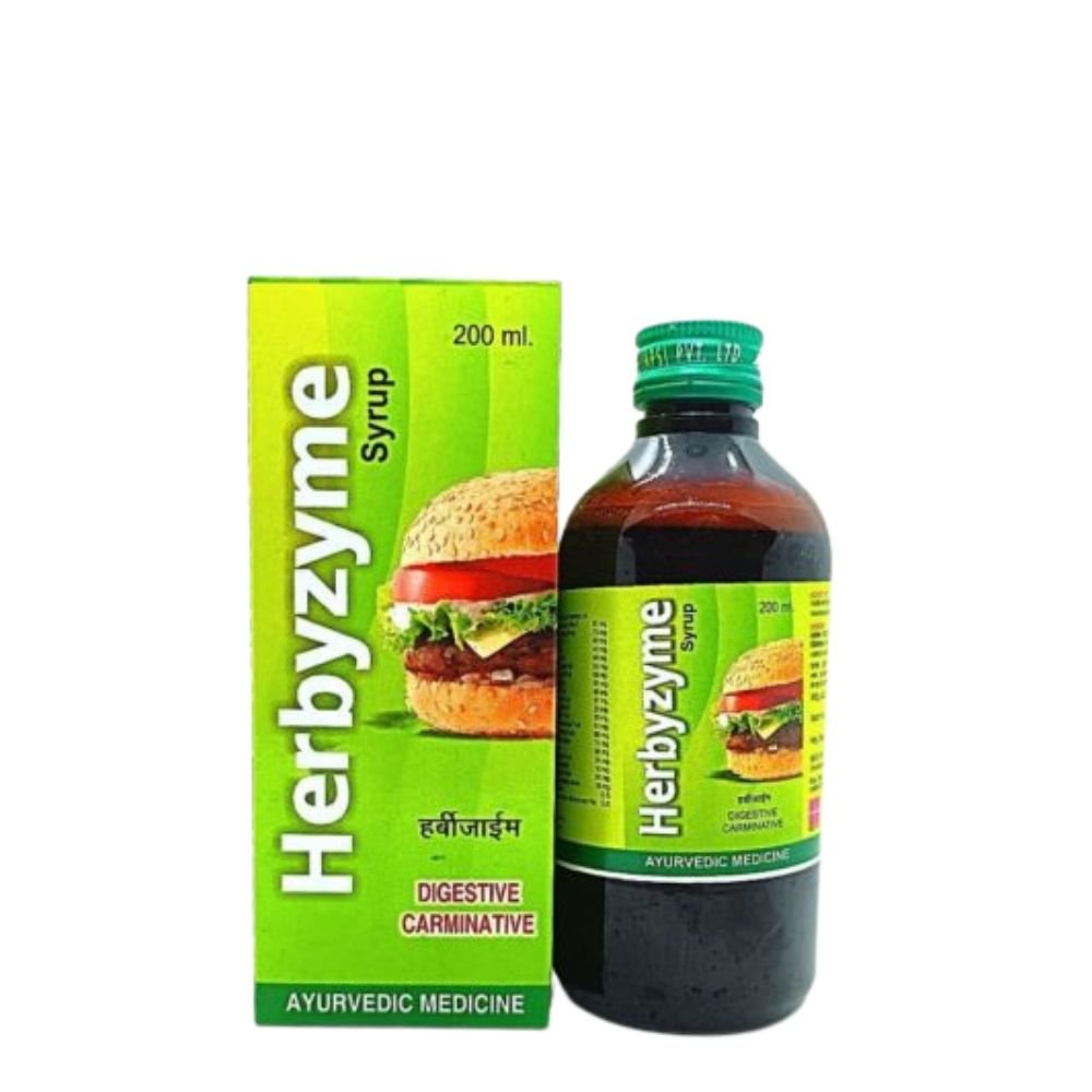 Digestive Medicine Herbyzyme Syrup - 200ml.(pack of 3)