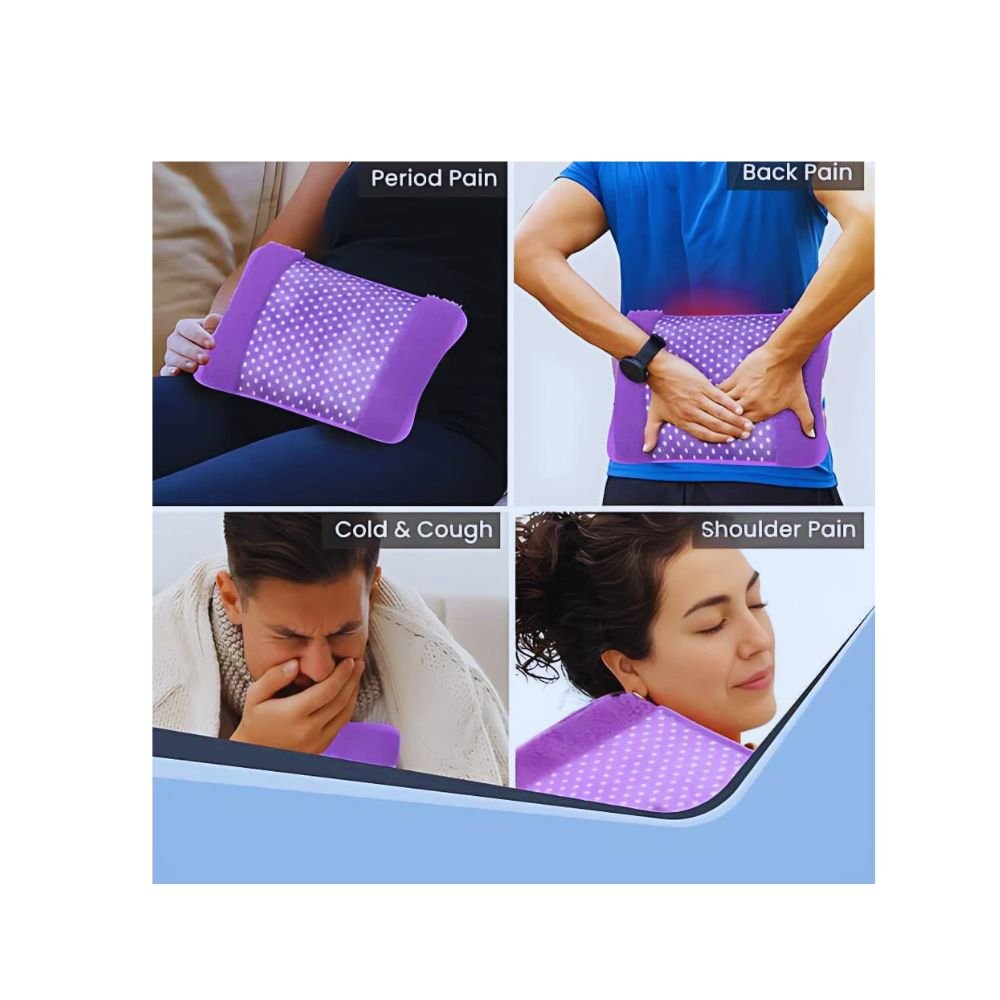 Electric Hot Water Bag, Heating Pad For Period,Back, Neck, Muscle Pains