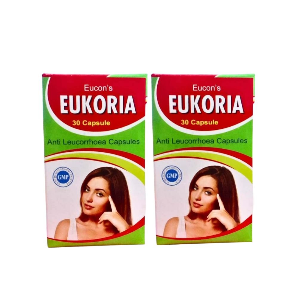 Eucon's Ayurvedic Anti Leucorrhoea Eukoria Capsule (Pack Of 3)