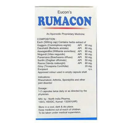 Rumacon Pain Relief Capsule - Soothe Sore Joints & Muscles