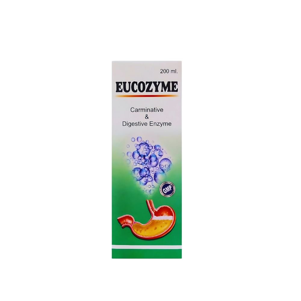 EUCOZYME 200ml for Ayurvedic Carminative & Digestive Enzyme. (pack of 4)