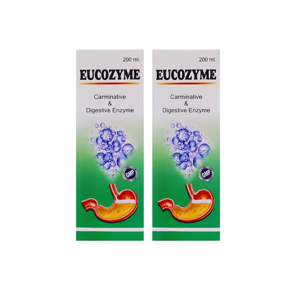 EUCOZYME 200ml for Ayurvedic Carminative & Digestive Enzyme. (pack of 4)