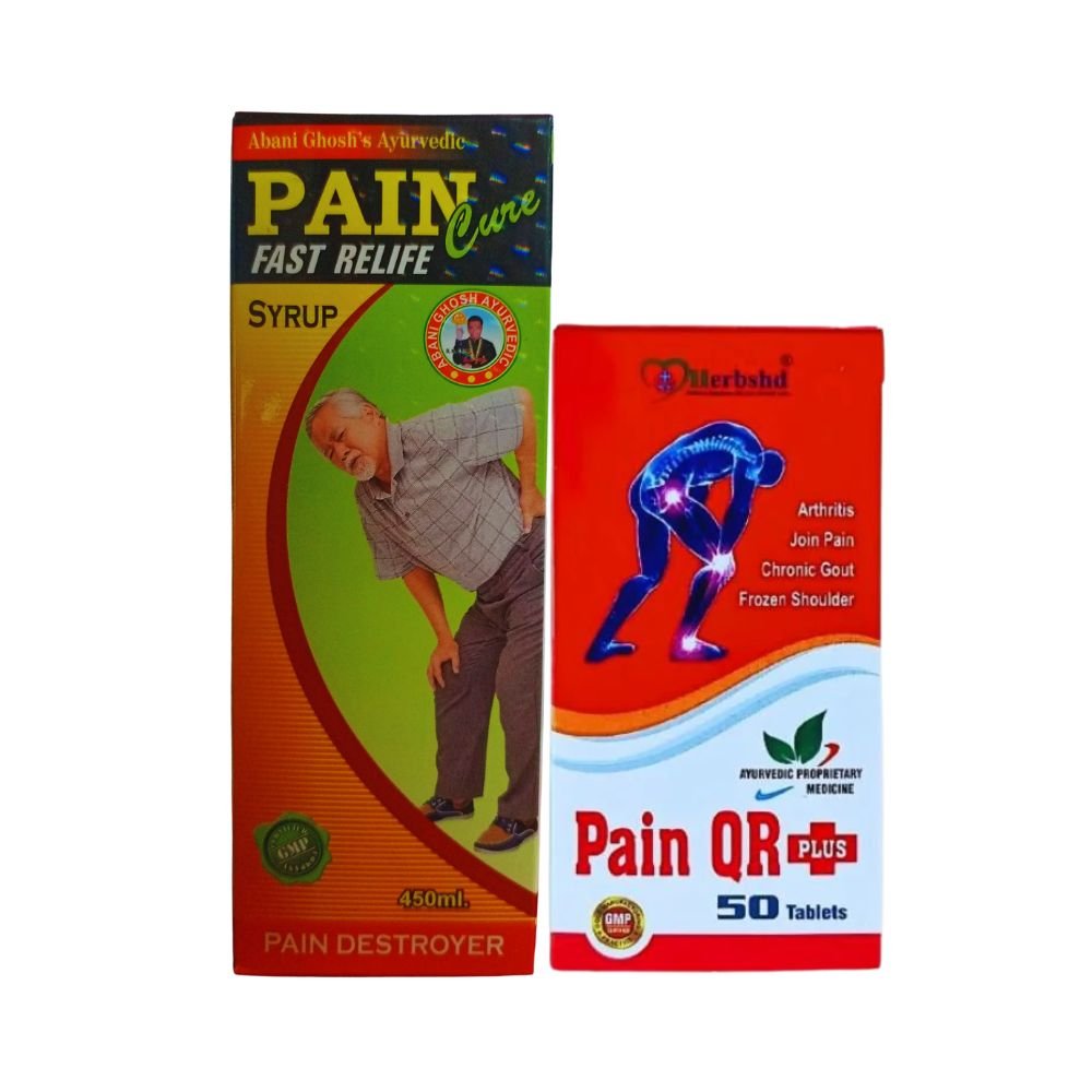 Great for arthritis pain Pain Cure Syrup & Pain QR Plus Capsule
