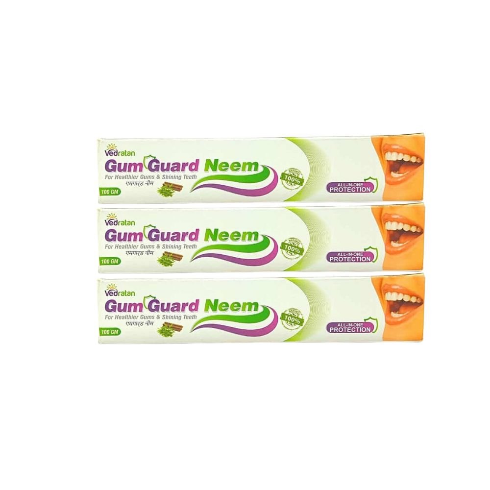 Gum Guard neem for Healthier Gums & Shining Teeth (Tooth Paste) Pack of 4