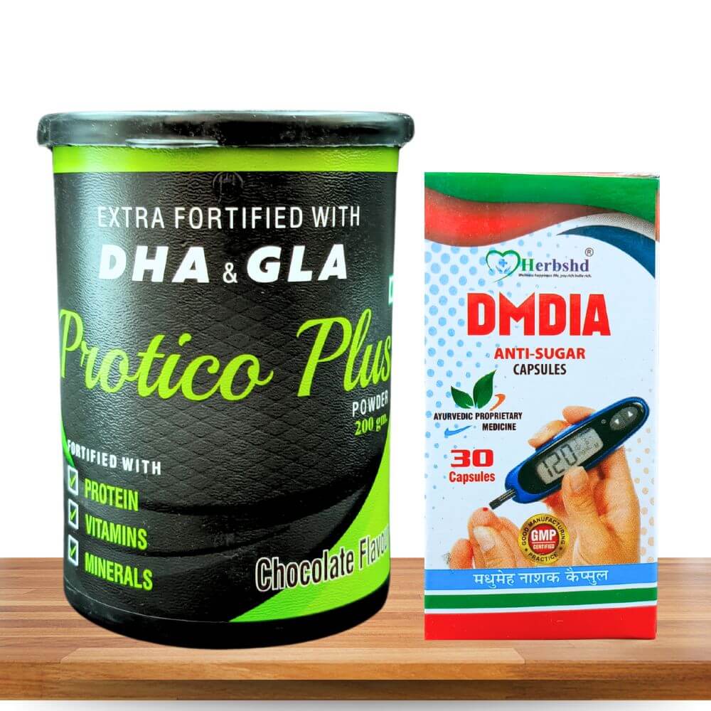 DMDIA Blood-Sugar Combo Pack: Capsule & Protein Powder