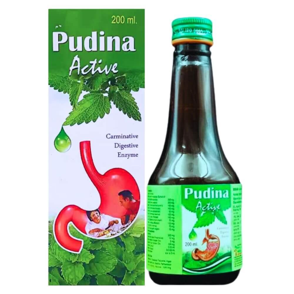 Herbshd Ayurvedic Gasaram Capsule & Pudina Active syrup combo