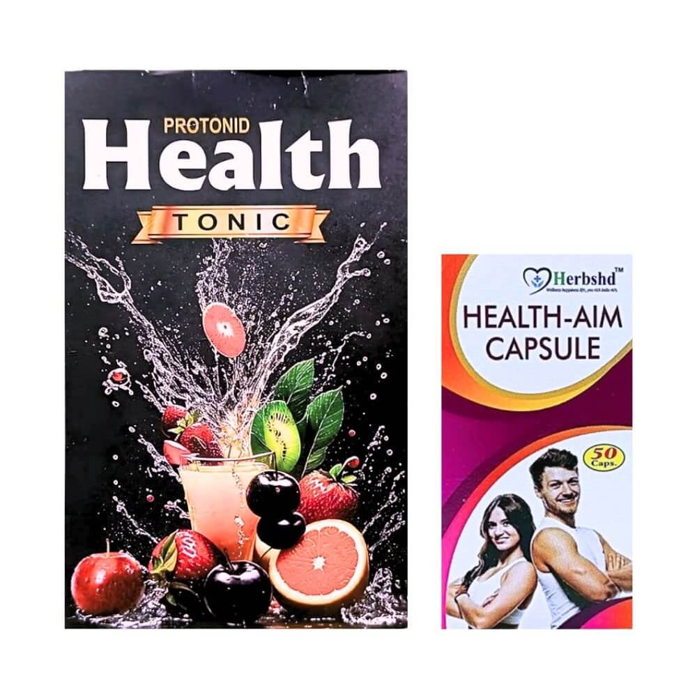 Herbshd Ayurvedic Health Aim Capsule & Protonid Health Tonic (combo)