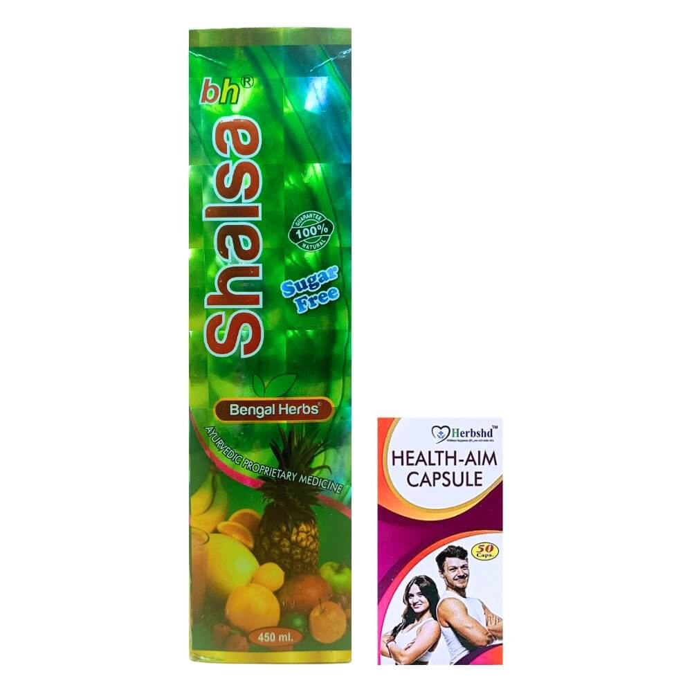 Herbshd ayurvedic Health Aim capsule & Shalsa combo