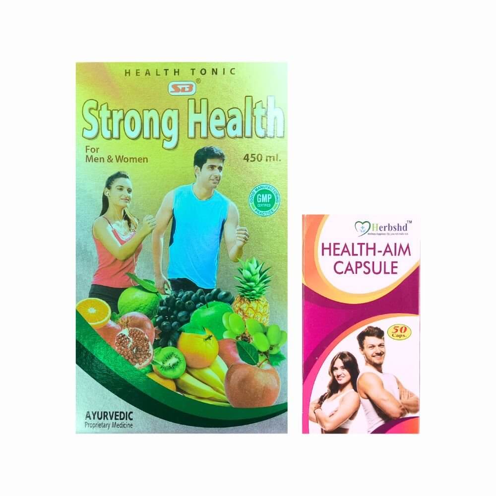 Herbshd Ayurvedic Health Aim Capsule & Strong Health Syrup combo