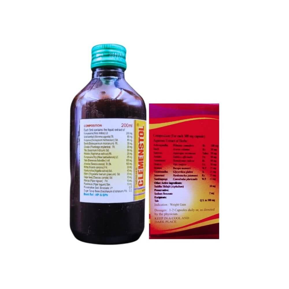 Herbshd Ayurvedic Health Aim Plus capsule & Clemenstol Syrup ( combo pack)